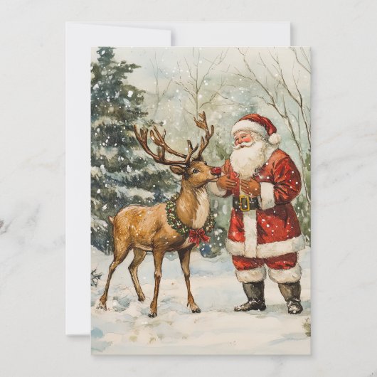 サンタ・サンタ・ヴィンテージ・クリスマスカード シーズンカード (正面)