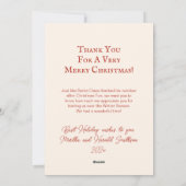 サンタ・サンタ・ヴィンテージ・クリスマスカード シーズンカード (裏面)