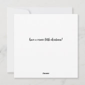 サンタ&ザエイリアン、おもしろいクリスマスカード シーズンカード (裏面)