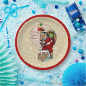 サンタ&ザナローチムニークリスマス紙プレート ペーパープレート (パーティー)