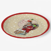 サンタ&ザナローチムニークリスマス紙プレート ペーパープレート (アングル)