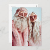 サンタ・シックさん&ミセス・クロース・ターンヘッズフェスティバル シーズンポストカード (正面/裏面)