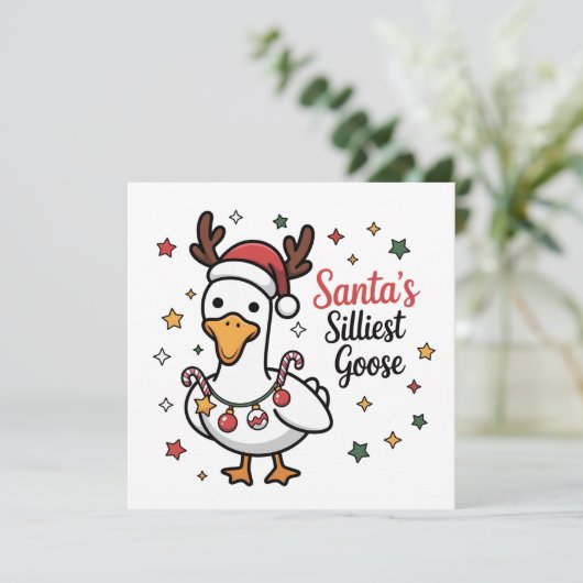 サンタ シリー ゴース クリスマス ダック ファニー キュート (スタンド正面)