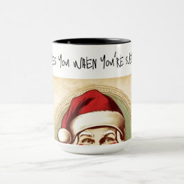 サンタ・シーズ眠るクリスマスコーヒーマグ マグカップ