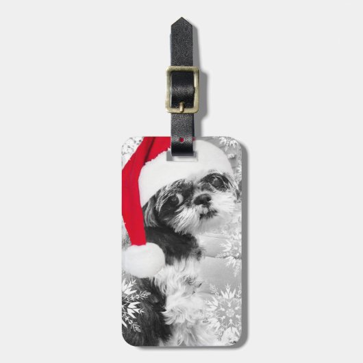 サンタ シー・ズー  luggage tag ラゲッジタグ (正面縦)