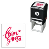 サンタ・スタンプから赤くブラシ |クリスマスプレゼント セルフインキングスタンプ (インサイチュ)