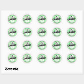 サンタ・スタンプのデスクから送られる ラウンドシール (シート)