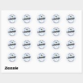 サンタ・スタンプのデスクから送られる ラウンドシール (シート)