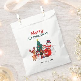 サンタ スノーマン リンデブ祭りのクリスマス フェイバーバッグ