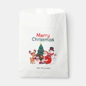 サンタ スノーマン リンデブ祭りのクリスマス フェイバーバッグ (正面)