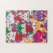 サンタ・スパイクと友人の動物クリスマスジグソー! ジグソーパズル (横)