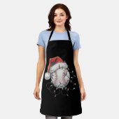 サンタ・スポーツ・クリスマス野球選手 エプロン (着用した状態)