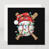 サンタ・スポーツ・クリスマス野球選手 シーズンカード (正面/裏面)
