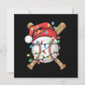 サンタ・スポーツ・クリスマス野球選手 シーズンカード (正面)