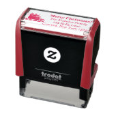 サンタ、スリーのトナカイの家族の名前 セルフインキングスタンプ (商品)