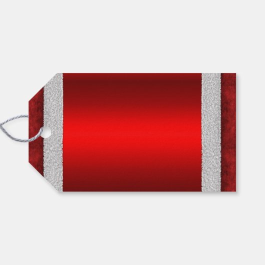 サンタ・スーツ赤いクリスマス ギフトタグ (裏面横)