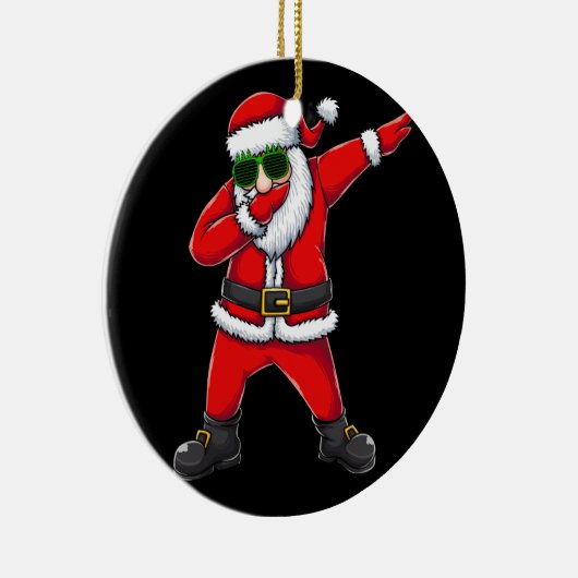 サンタ・ダビング・ダンス セラミックオーナメント (右)