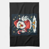 サンタ・チキン・ジョイ キッチンタオル (縦)