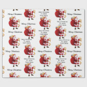 サンタ・チャイルドの名前からクリスマス・ラッピング・紙 ラッピングペーパー (フラット)