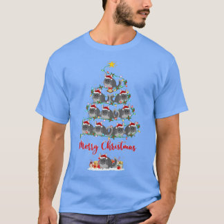 サンタ・チンチラ・クリスチムにマッチするチンチラ・ラバー Tシャツ