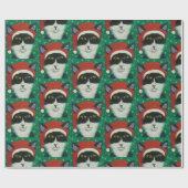 サンタ・ティキセド猫 ラッピングペーパー (フラット)