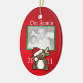 サンタ・ディアー写真 セラミックオーナメント (左)