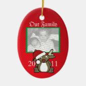 サンタ・ディアー写真 セラミックオーナメント (正面)
