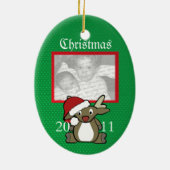 サンタ・ディアー写真 セラミックオーナメント (裏面)