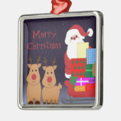 サンタ&トナイダーオーナメント メタルオーナメント (左)