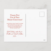 サンタ・トナカイさんクリスマスポストカード シーズンポストカード (裏面)