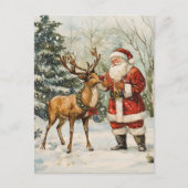 サンタ・トナカイさんクリスマスポストカード シーズンポストカード (正面)