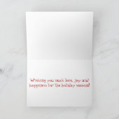 サンタ&トナカイのクリスマスカード シーズンカード (内部)