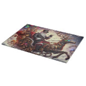 サンタ/トナカイのスチームパンクのクリスマス/冬 カッティングボード (角)