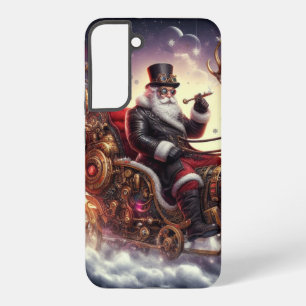 サンタ/トナカイのスチームパンクのクリスマス/冬 SAMSUNG GALAXY S22+ケース
