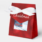 サンタ,トナカイ列車クリスマスレッドフォイルお願いボックス フェイバーボックス (正面サイド)