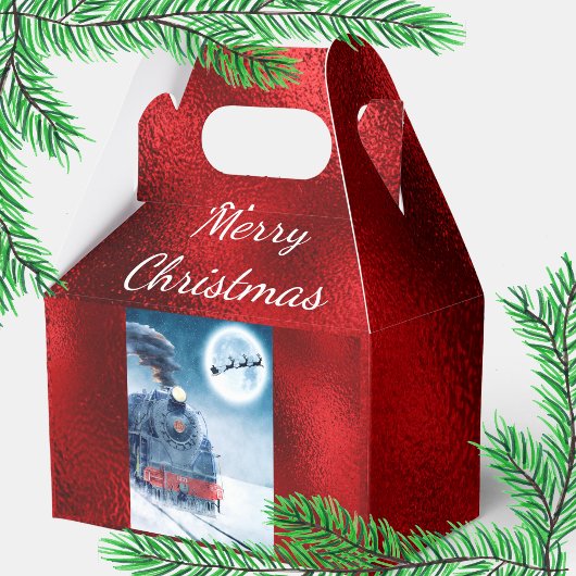 サンタ・トナカイ列車スノーレッド・フォイルお願いボックス フェイバーボックス