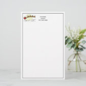 サンタ・トナカイ雪の上に覆われた町Lt Moon 便箋 (スタンド正面)