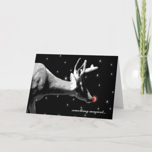 サンタ・トナカイ・クリスマス シーズンカード (正面)