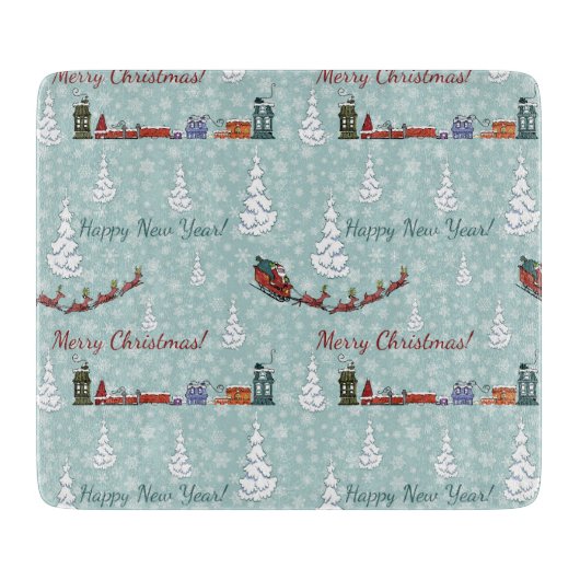 サンタ・トナカイ・チーム カッティングボード (正面)