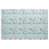 サンタ・トナカイ・チーム ファブリック (ファットクウォーター)