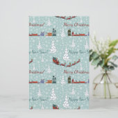 サンタ・トナカイ・チーム 便箋 (スタンド正面)