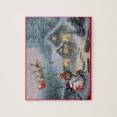 サンタ・トナディアそりクリスマスイブ雪 ジグソーパズル (縦)