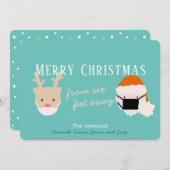 サンタ&トナディアマスクブルークリスマスカード シーズンカード (正面/裏面)