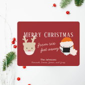 サンタ&トナディアマスクレッドクリスマスカード シーズンカード