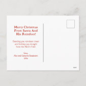 サンタ・トナディア・ヴィンテージ・クリスマス シーズンポストカード (裏面)