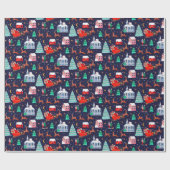 サンタ&トナディースクリスマスナイトノルディックビレッジ ラッピングペーパー (フラット)
