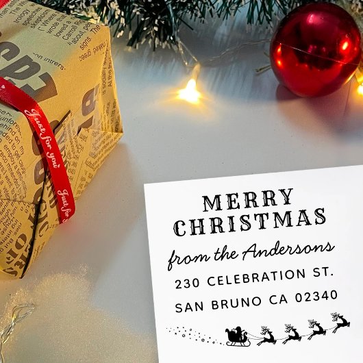 サンタ&トナディースライクリスマス差出人住所 セルフインキングスタンプ