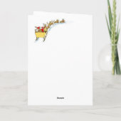 サンタ&トナディースリーライディングモダンヴィンテージホリ カード (裏面)