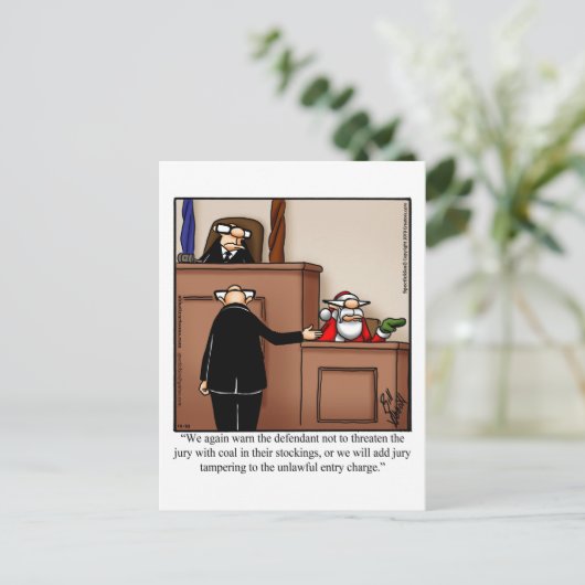 サンタ・トライアル・ユーモア・クリスマスポストカード シーズンポストカード (スタンド正面)