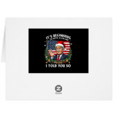 サンタ・トランプ私の方が見え始めている (裏面横)